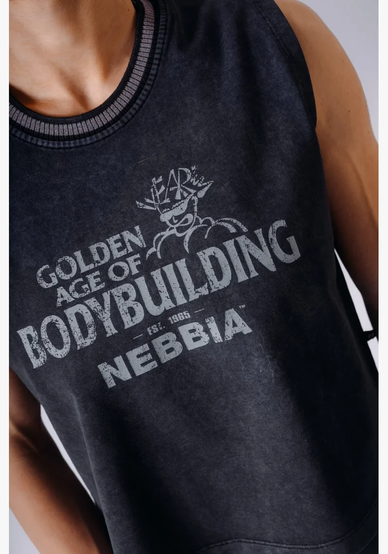 NEBBIA x Olympia Oversized tank top černý