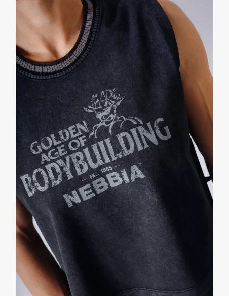 NEBBIA x Olympia Oversized tank top černý