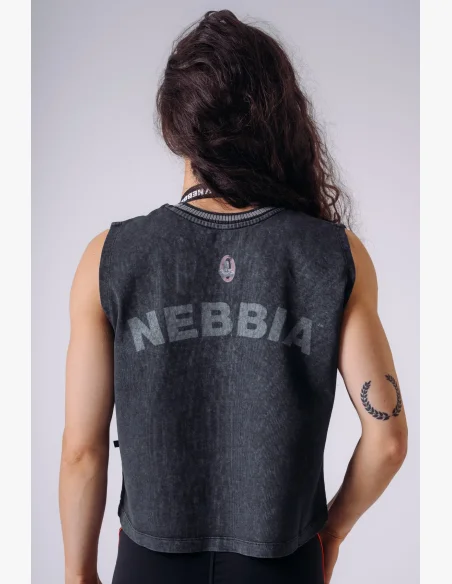 NEBBIA x Olympia Oversized tank top černý