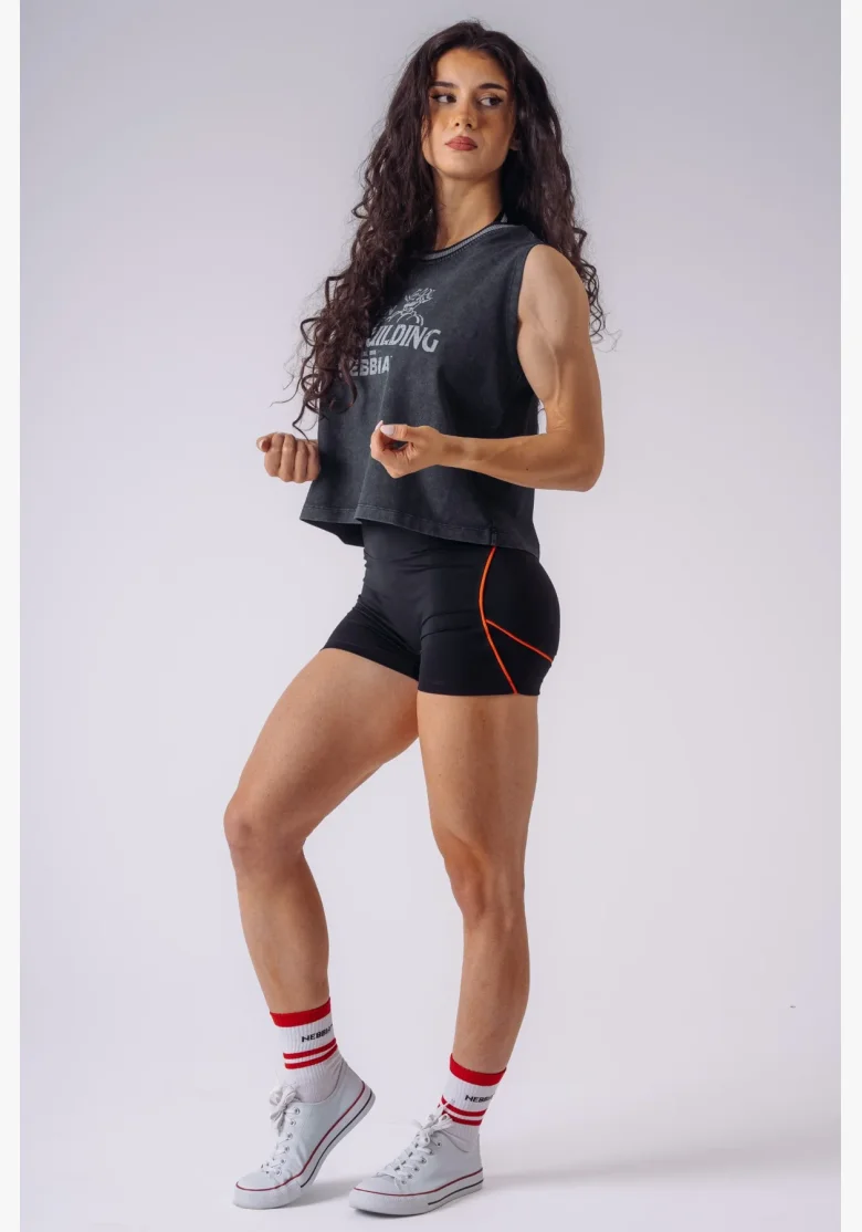 NEBBIA x Olympia Oversized tank top černý