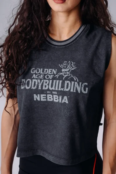 NEBBIA x Olympia Oversized tank top černý 2