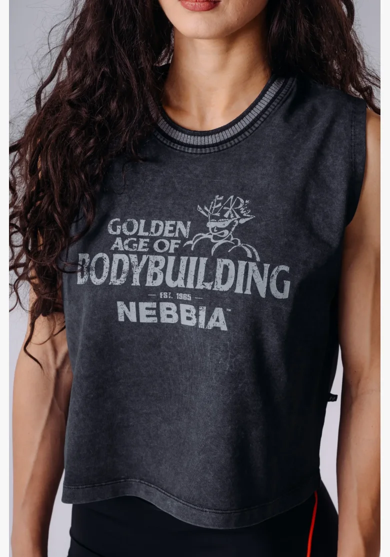 NEBBIA x Olympia Oversized tank top černý