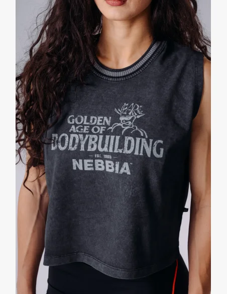 NEBBIA x Olympia Oversized tank top černý