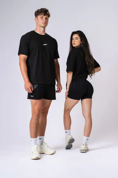NEBBIA Oversized tričko GYM ESSENTIALS černé 2