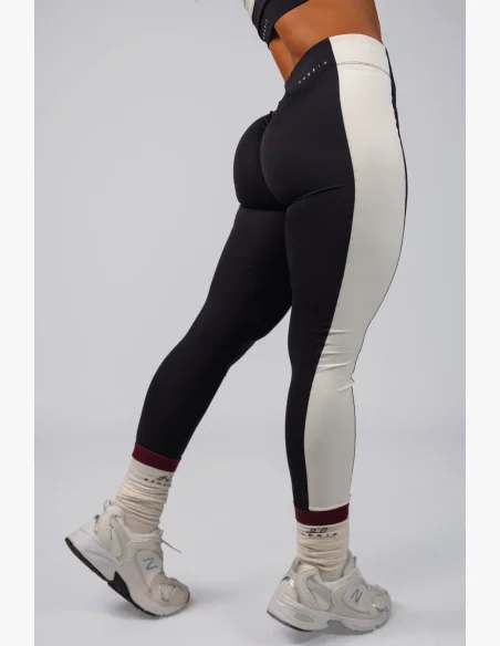 NEBBIA High-waist legíny BLOCK 97 černé