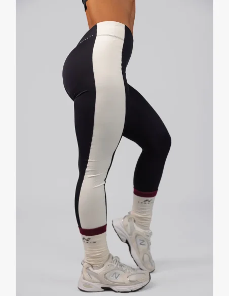NEBBIA High-waist legíny BLOCK 97 černé