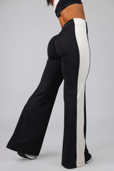 NEBBIA Wide leg legíny BLOCK 97 černé 2