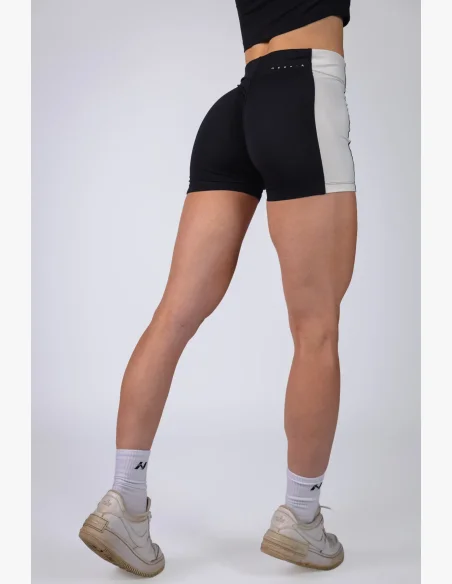 NEBBIA High-waist šortky BLOCK 97 černé