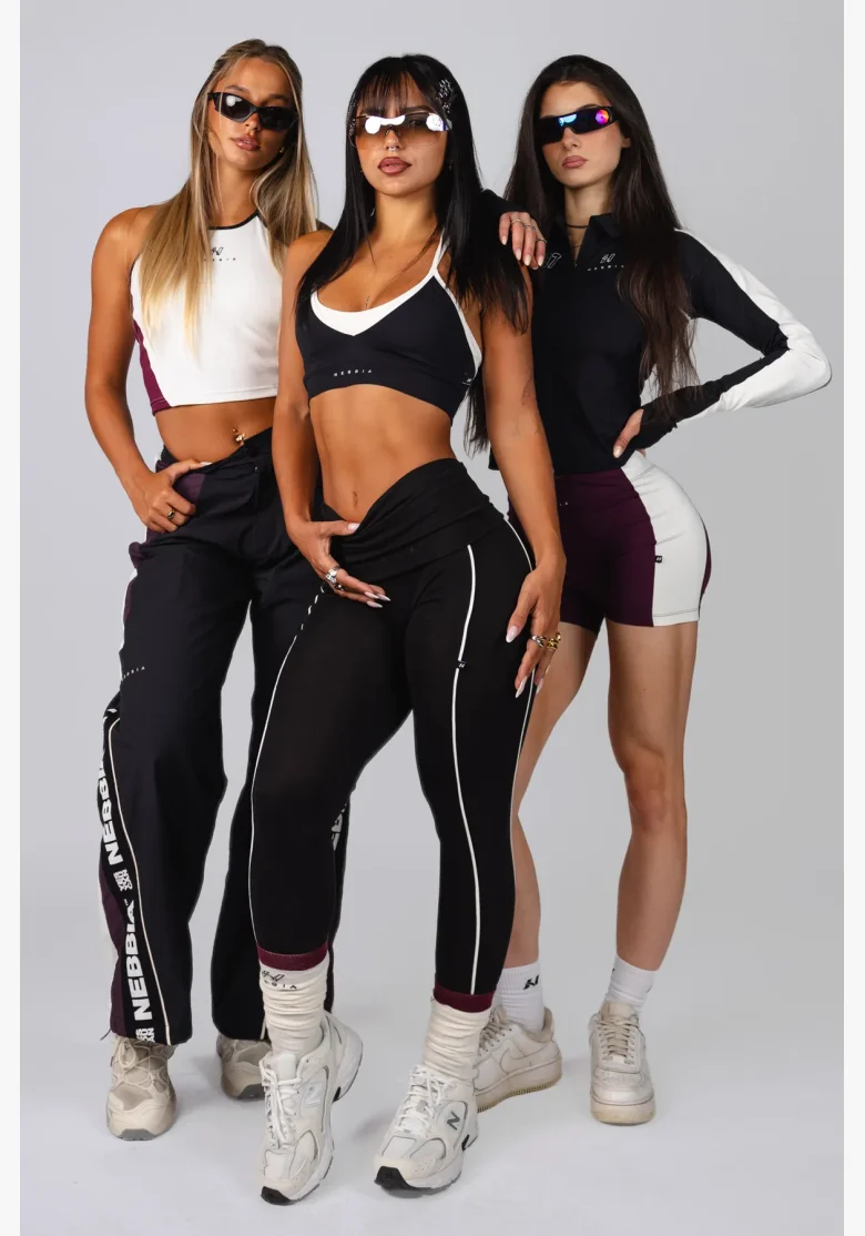 NEBBIA Žebrovaný halter top BLOCK 97 krémový