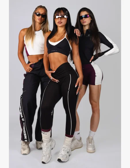 NEBBIA Žebrovaný halter top BLOCK 97 krémový