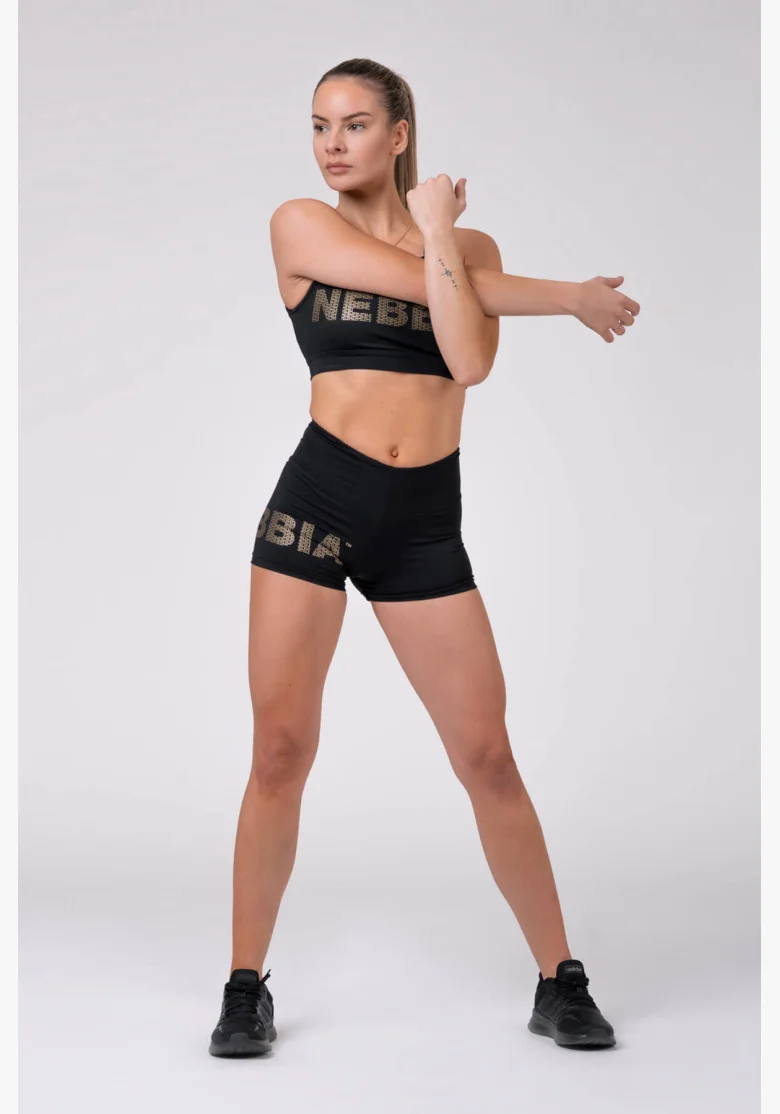 NEBBIA • Gold Print šortky • NEBBIAshop.cz