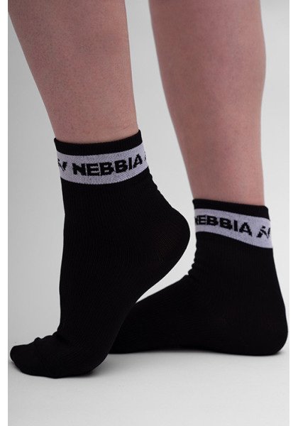 NEBBIA “HI-TECH” crew ponožky černá