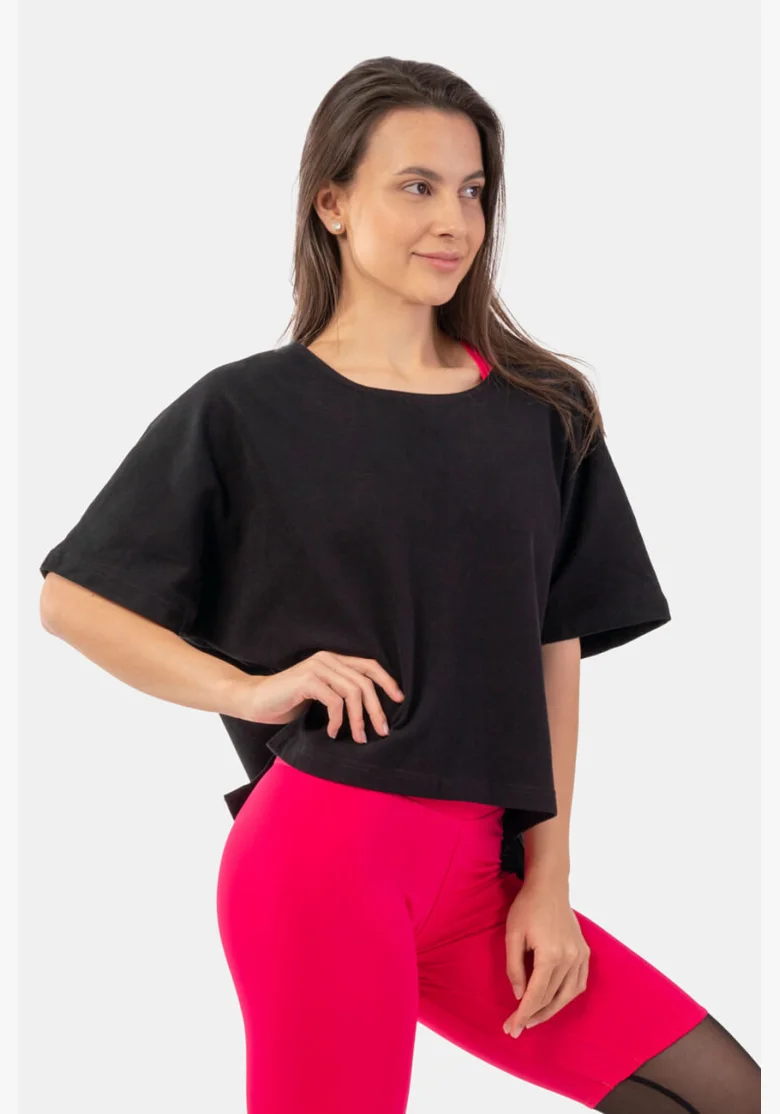 NEBBIA • Volné crop tričko „The Minimalist“ • NEBBIAshop.cz