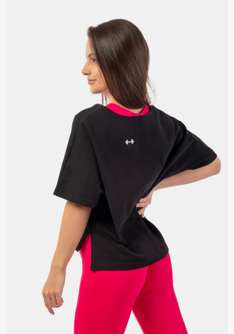 NEBBIA • Volné crop tričko „The Minimalist“ • NEBBIAshop.cz