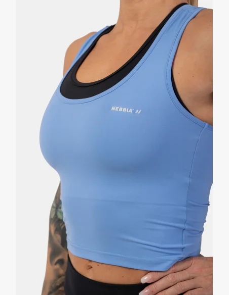 NEBBIA • Sportovní slim-fit crop tílko • NEBBIAshop.cz
