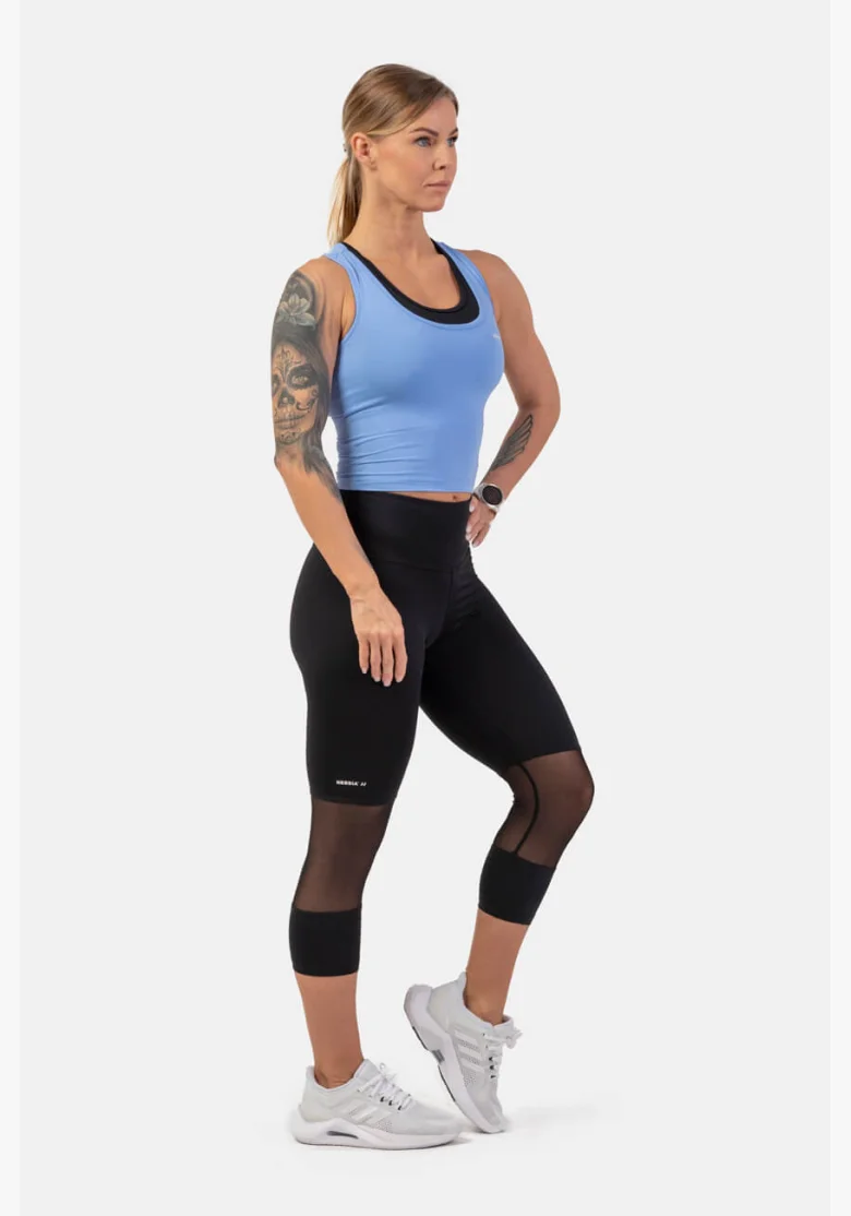 NEBBIA • Sportovní slim-fit crop tílko • NEBBIAshop.cz