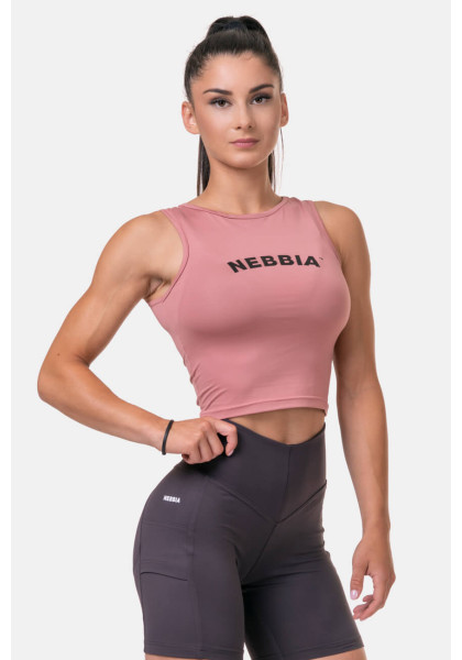 NEBBIA Fit & Sporty top růžová