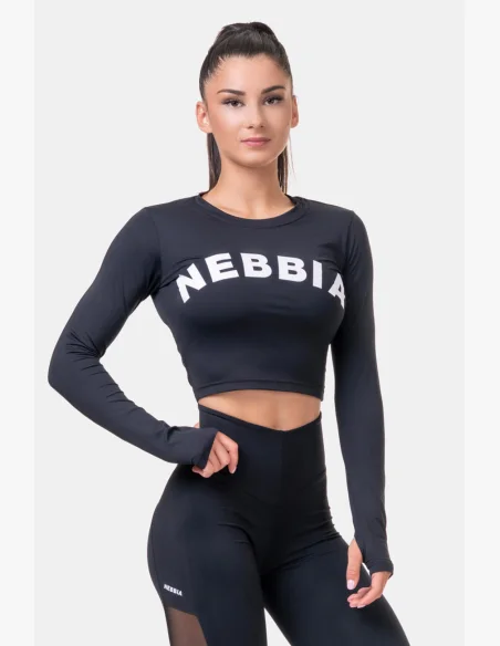 NEBBIA • Sporty HERO crop top s dlouhým rukávem • NEBBIAshop.cz