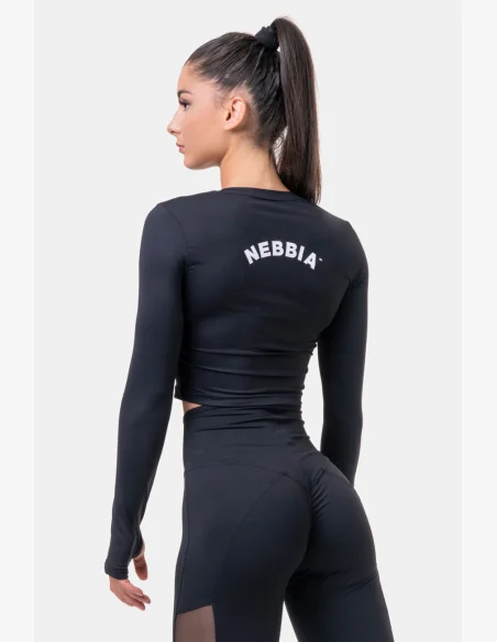 NEBBIA • Sporty HERO crop top s dlouhým rukávem • NEBBIAshop.cz