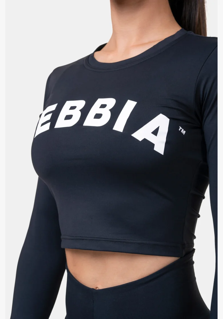 NEBBIA • Sporty HERO crop top s dlouhým rukávem • NEBBIAshop.cz