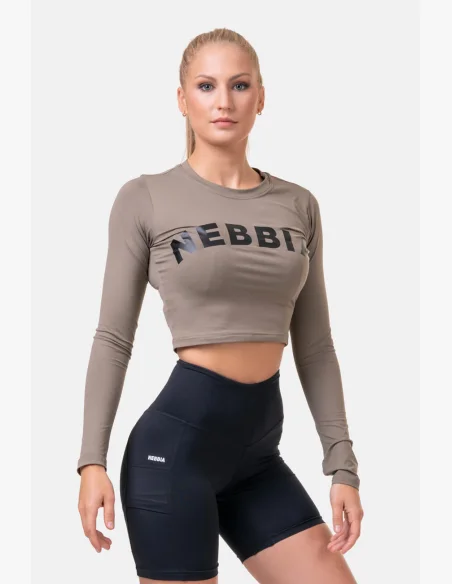NEBBIA • Sporty HERO crop top s dlouhým rukávem • NEBBIAshop.cz