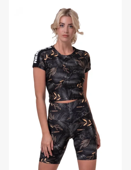 NEBBIA • Crop Top Active Black • NEBBIAshop.cz