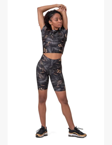NEBBIA • Crop Top Active Black • NEBBIAshop.cz