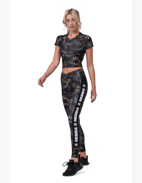 NEBBIA • Crop Top Active Black • NEBBIAshop.cz