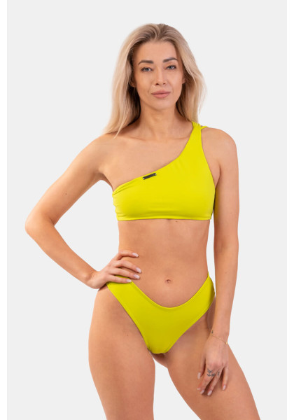 NEBBIA Bandeau Bikini plavky na jedno rameno (vrchní díl) zelená