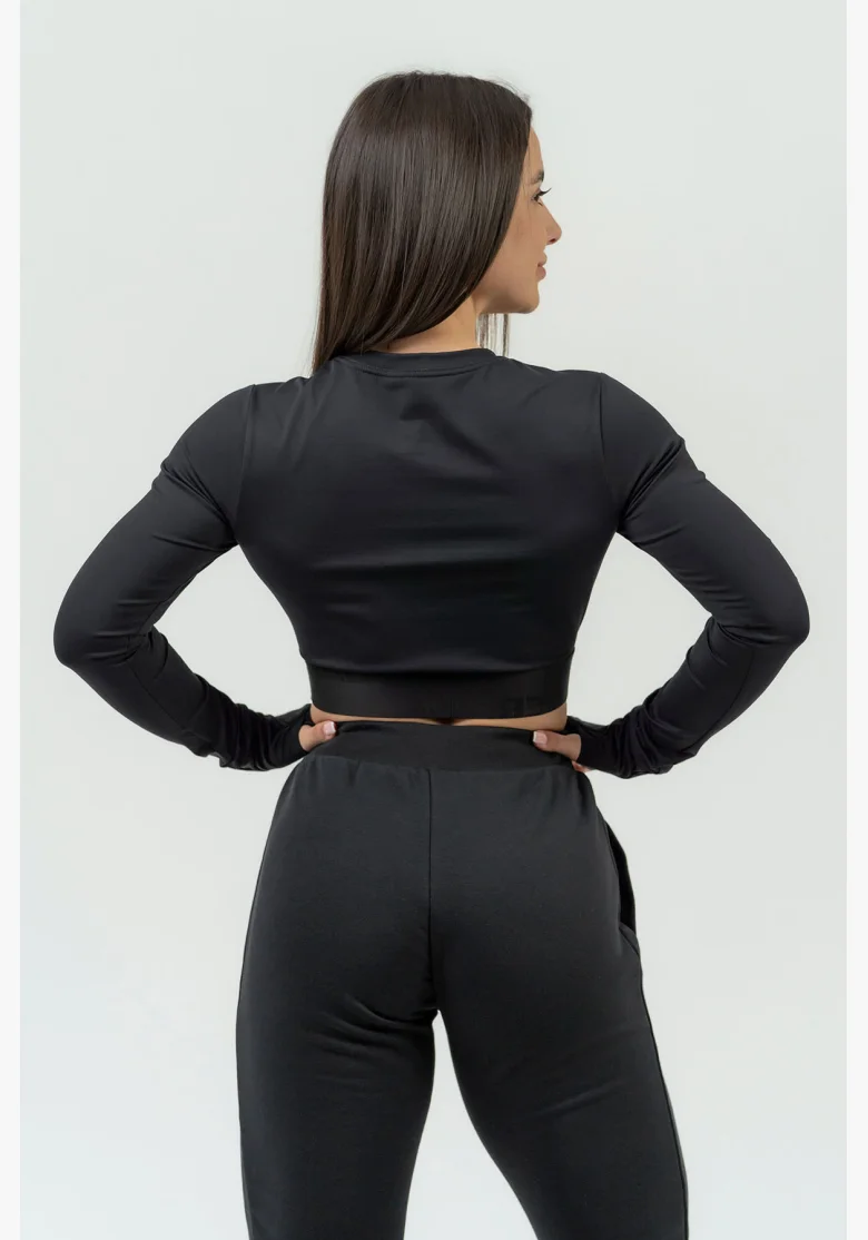 NEBBIA • Dámský crop top s dlouhým rukávem NEBBIA INTENSE Perform • NEBBIAshop.cz