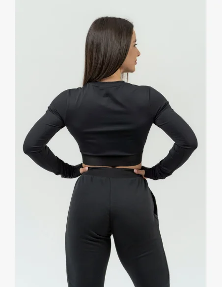 NEBBIA • Dámský crop top s dlouhým rukávem NEBBIA INTENSE Perform • NEBBIAshop.cz