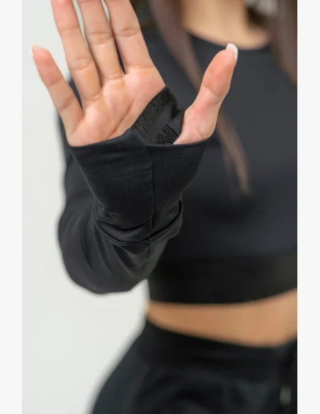 NEBBIA • Dámský crop top s dlouhým rukávem NEBBIA INTENSE Perform • NEBBIAshop.cz