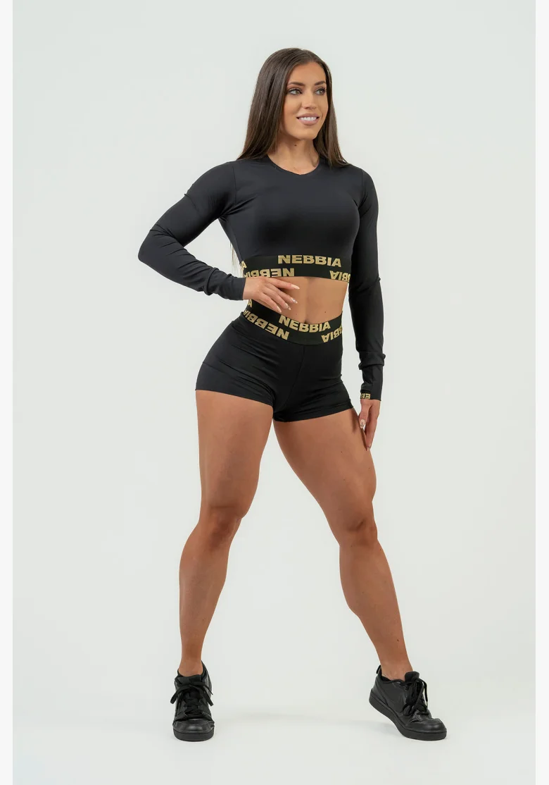 NEBBIA • Dámský crop top s dlouhým rukávem NEBBIA INTENSE Perform • NEBBIAshop.cz