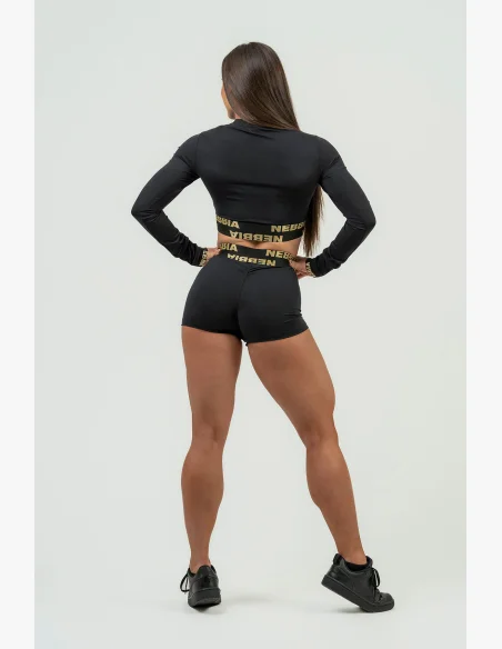 NEBBIA • Dámský crop top s dlouhým rukávem NEBBIA INTENSE Perform • NEBBIAshop.cz