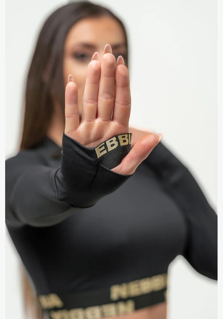 NEBBIA • Dámský crop top s dlouhým rukávem NEBBIA INTENSE Perform • NEBBIAshop.cz