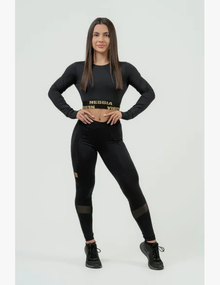 NEBBIA • Dámský crop top s dlouhým rukávem NEBBIA INTENSE Perform • NEBBIAshop.cz