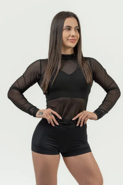 NEBBIA • Dámsky top s dhým rukávom INTENSE Sheer • NEBBIAshop.cz