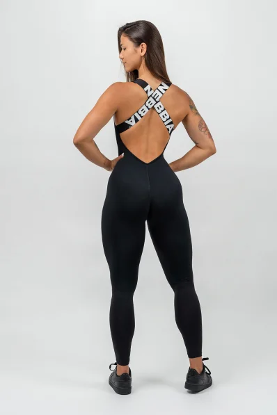NEBBIA • Sportovní overal GYM RAT černá • Nebshop.cz