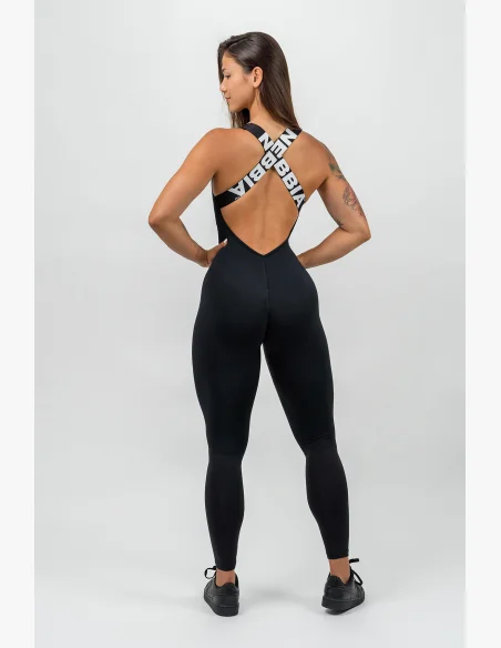 NEBBIA • Sportovní overal GYM RAT černá • Nebshop.cz