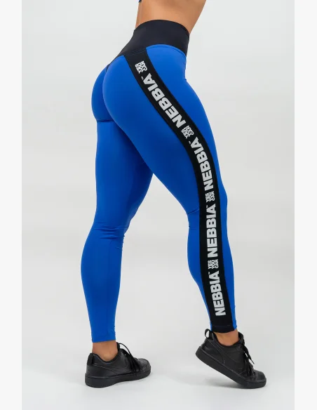 NEBBIA • Legíny s vysokým pasem ICONIC modrá • Nebshop.cz