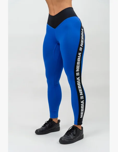 NEBBIA • Legíny s vysokým pasem ICONIC modrá • Nebshop.cz