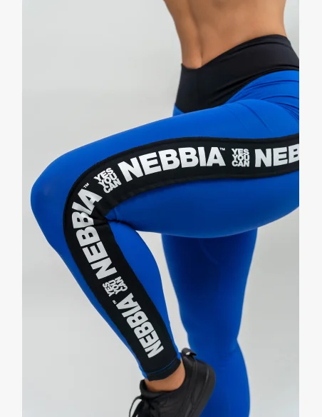 NEBBIA • Legíny s vysokým pasem ICONIC modrá • Nebshop.cz