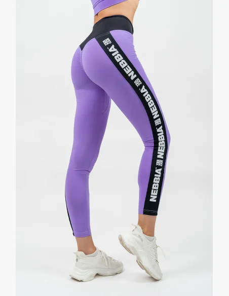 NEBBIA • Legíny s vysokým pasem ICONIC lila • Nebshop.cz
