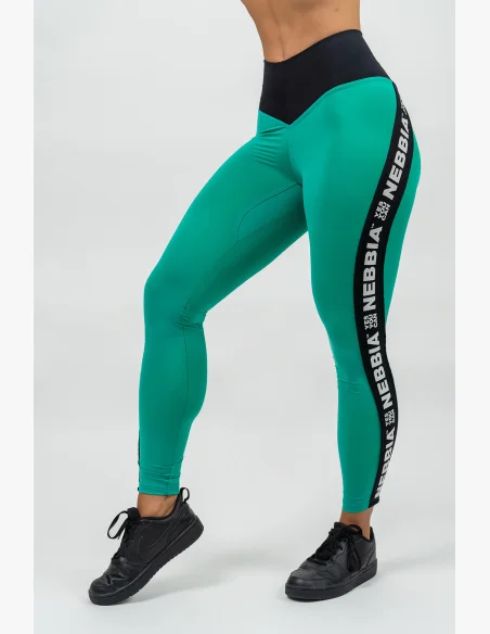 NEBBIA • Legíny s vysokým pasem ICONIC zelená • Nebshop.cz