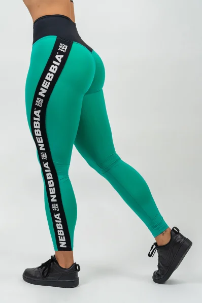 NEBBIA • Legíny s vysokým pasem ICONIC zelená • Nebshop.cz 2