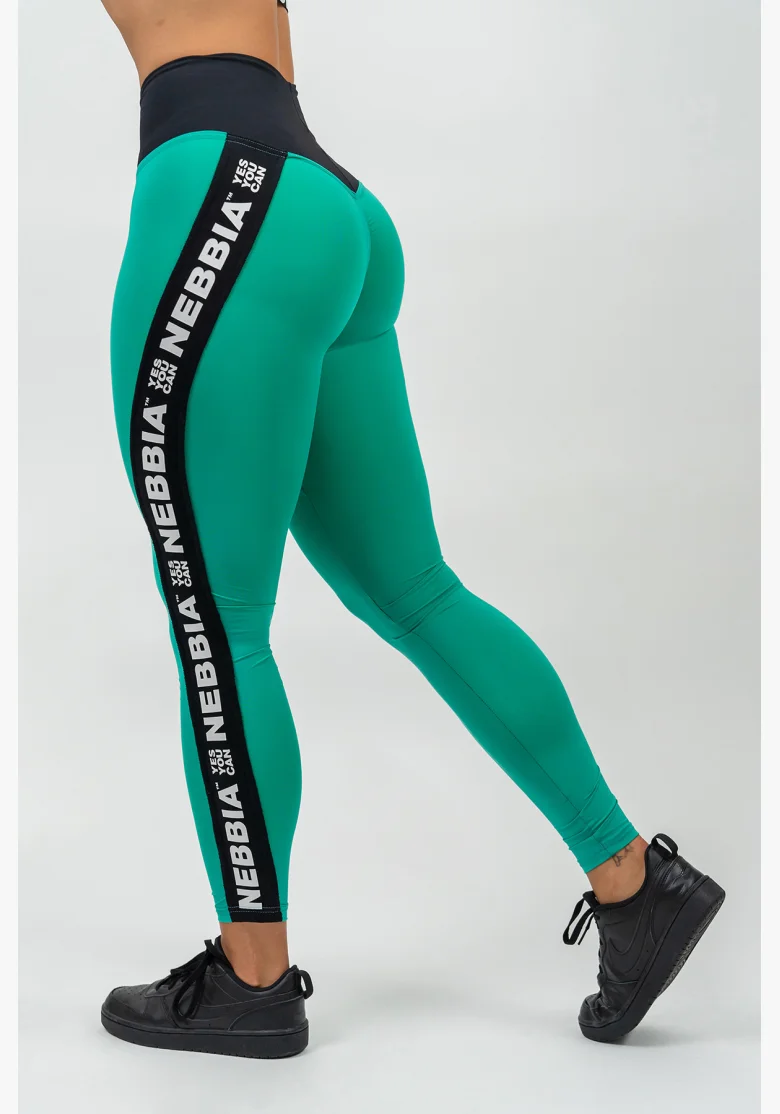 NEBBIA • Legíny s vysokým pasem ICONIC zelená • Nebshop.cz