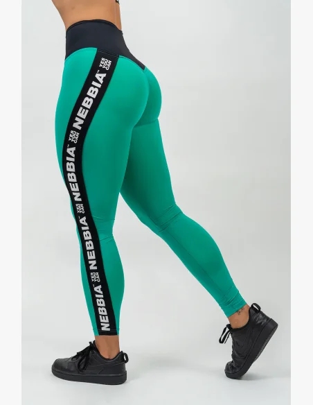 NEBBIA • Legíny s vysokým pasem ICONIC zelená • Nebshop.cz