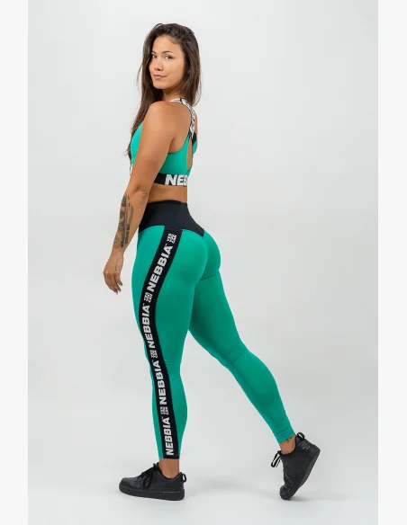 NEBBIA • Legíny s vysokým pasem ICONIC zelená • Nebshop.cz