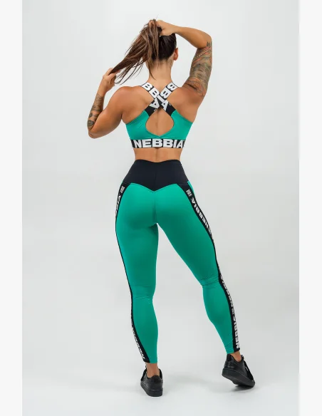 NEBBIA • Legíny s vysokým pasem ICONIC zelená • Nebshop.cz
