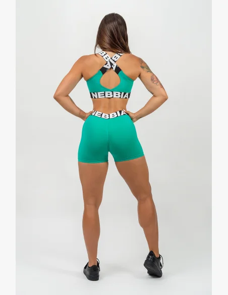 NEBBIA • Sportovní podprsenka se střední oporou ICONIC zelená • Nebshop.cz